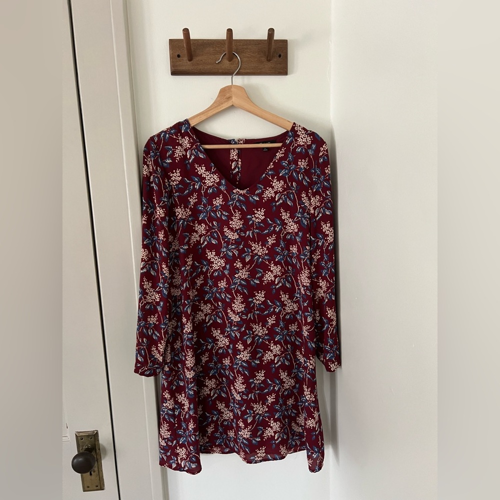 Madewell Long Sleeve V-Neck Sundress